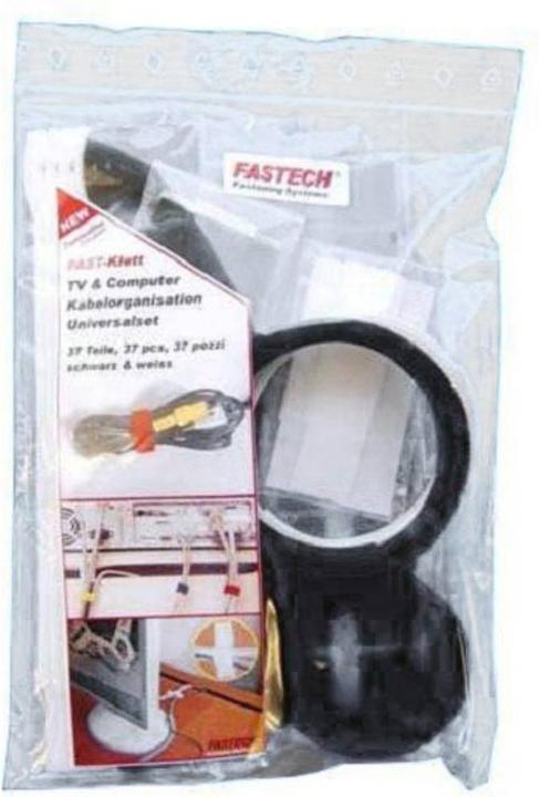 Actual product image Fastech Set Cable Organization TV & Computer (Velcro cable ties, 37 pcs.)