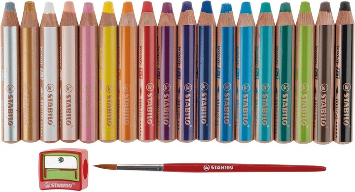 Image du produit STABILO woody 3 en 1 (Multicolore, 18 x)