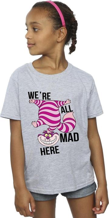 Produktbild Disney Mädchen Alice im Wunderland Alles verrückt hier TShirt aus Baumwolle (116)