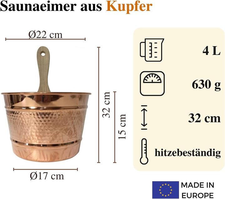 Produktbild Copper Garden Set Eimer & Kelle