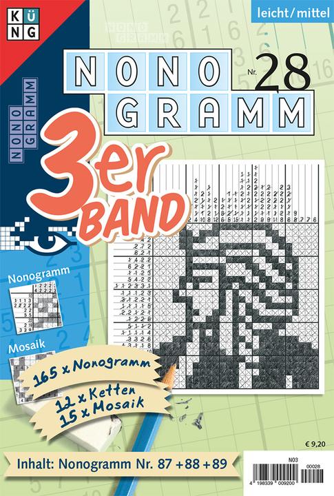 Produktbild Küng Conceptis Puzzles:Nonogramm 3er-Band Nr
