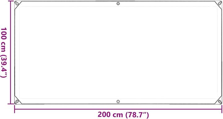 Produktbild vidaXL Planen (2 x 1 m)