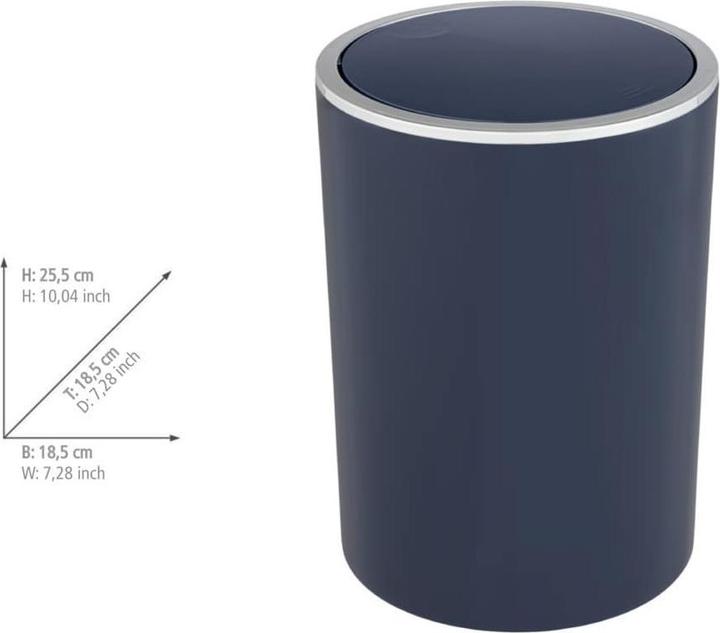 Produktbild Wenko Inca Kosmetikeimer 5,0 l blau (5 l)