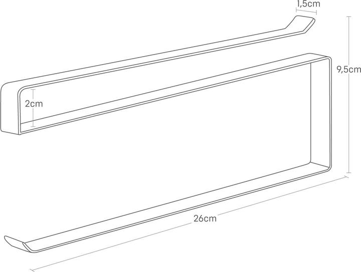 Produktbild Yamazaki Unterregal-Küchenrollenhalter TOWER