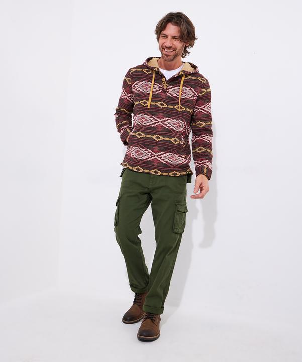 Produktbild Joe Browns Warm Aztec Button Detail Hoodie (XXL)