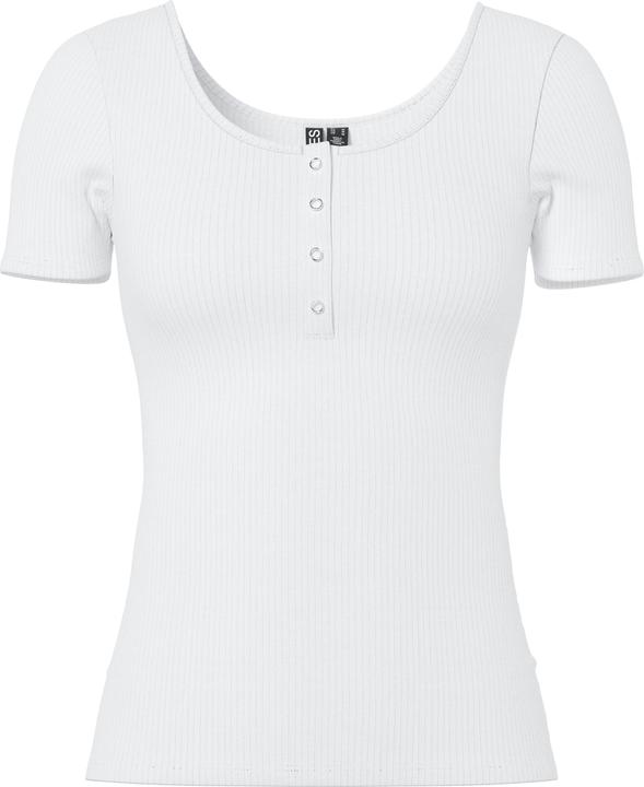 Produktbild Pieces Rippdesign Oberteil mit kurzen Ärmeln (L)