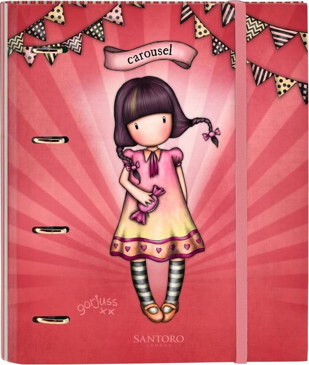 Gorjuss Ringbuch Carousel Lachsfarben (27 x 32 x 3.5 cm) (A4)