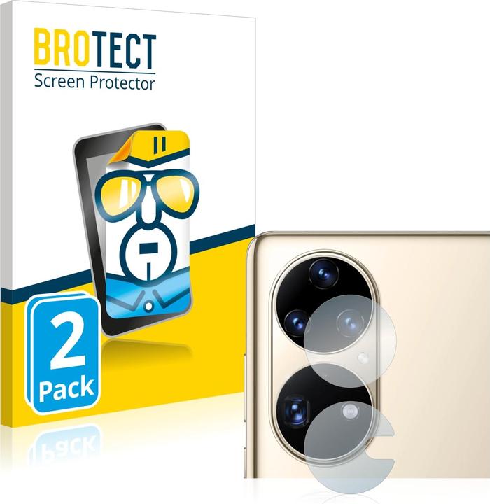Actual product image BROTECT Screen Protector Clear (2 Piece, Huawei P50 Pro)