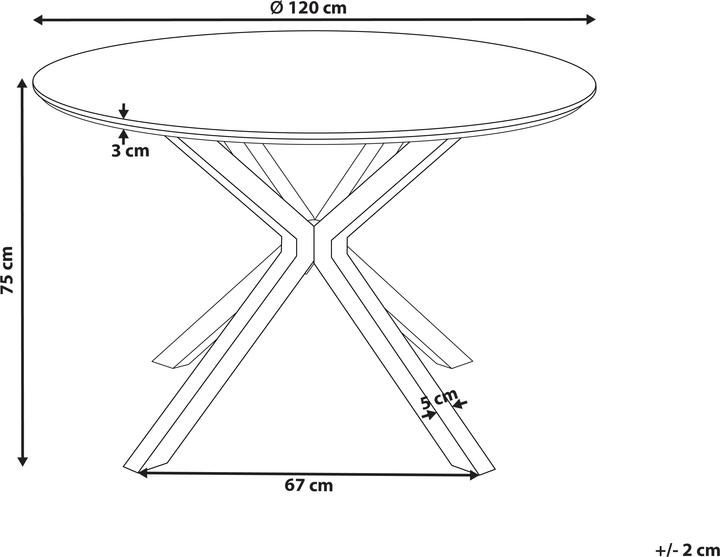 Actual product image Beliani Fitzroy (120 x 75 cm)