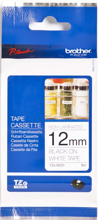 Produktbild Brother TZeN251 unlaminiertes Klebeband (2.40 cm, Weiss)