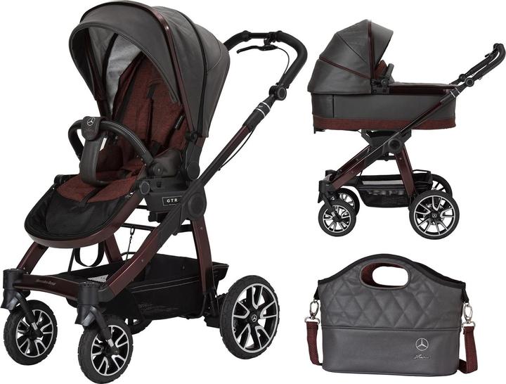 Actual product image Hartan All-Terrain GTR Mercedes-Benz 3in1 set with folding carrycot and Bag2Go