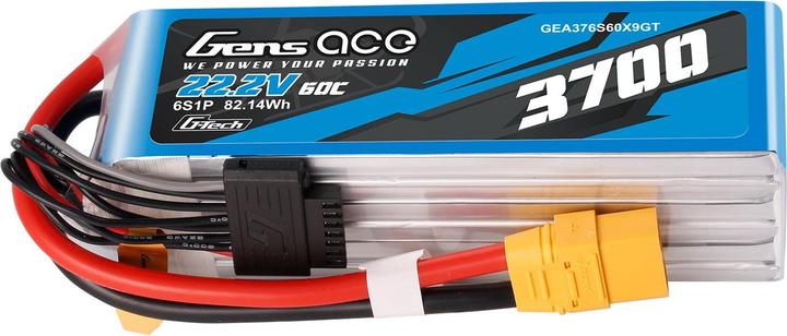 Produktbild Gens Ace Accumulator Lipo G-Tech 3700mAh 22.2V 60C 6S1P XT90 (22.20 V, 3700 mAh)