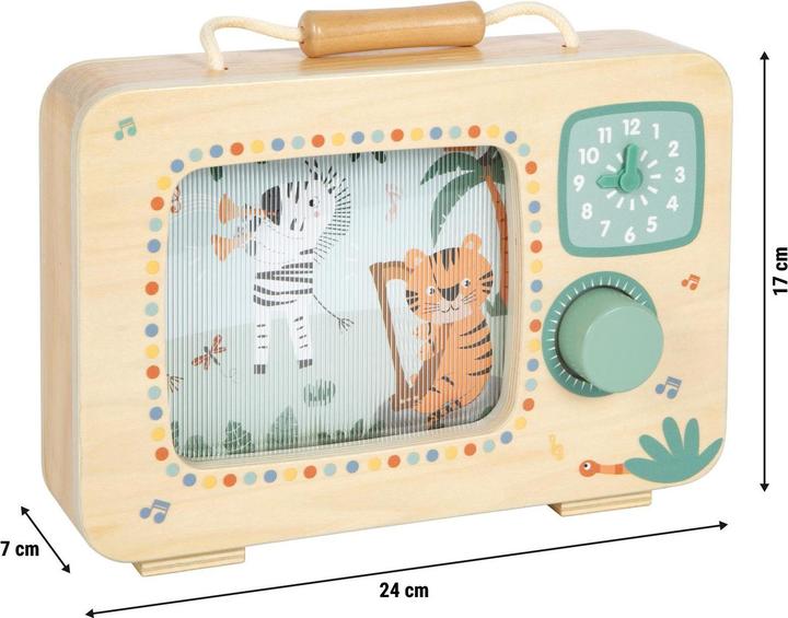 Produktbild small foot Spieluhr Fernseher „Safari“