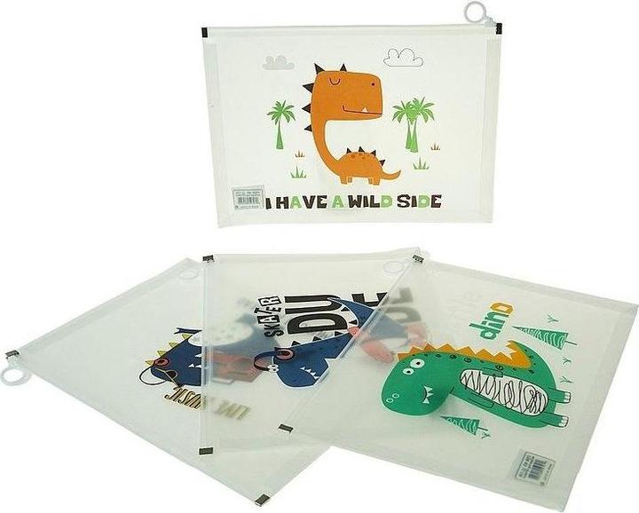 Produktbild Adar A4-Kunststoffordner mit Reissverschluss-Dinosauriern (12 Stück) (A4, 12 Stk.)