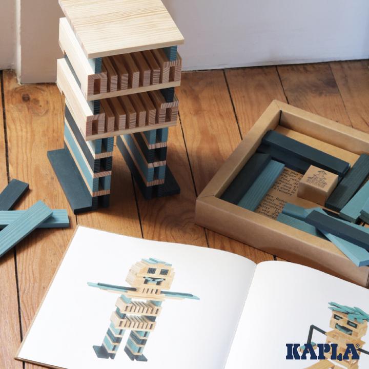 Produktbild Kapla Color blau-hellblau mit Buch