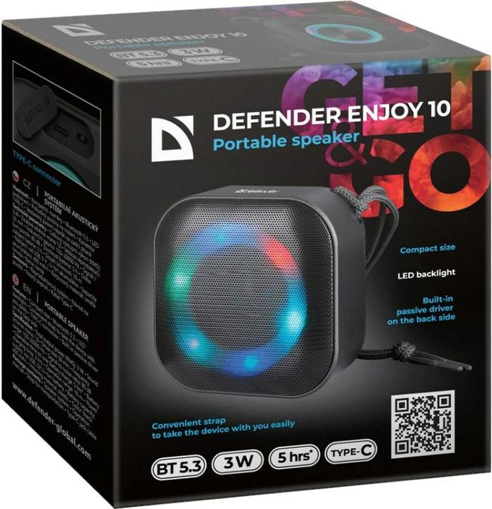 Actual product image Defender ENJOY 10 3W Bluetooth speaker (5 h)