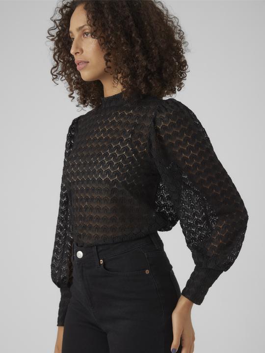 Immagine prodotto Vero Moda Vmbecca Ls High Neck Lace Top Jrs Noos (L)