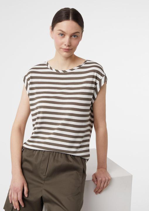 Immagine prodotto Comma T-Shirt Gestreiftes T-Shirt aus Leinenmix im Relaxed Fit (34)