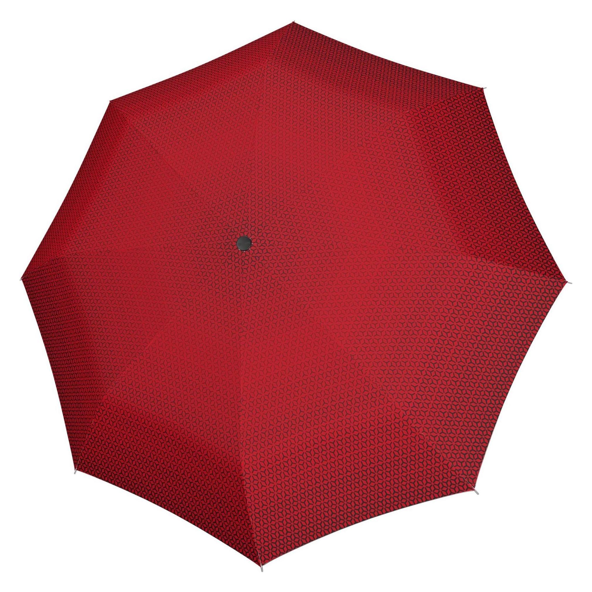 Knirps, Unisex, Regenschirm, T.200 Medium Duomatic Focus Red Ecorepel, Rot