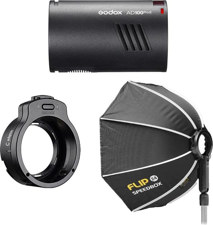Godox AD100PRO Flip Reisset (Stel, 60 Ws)