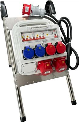 EB Troller Distributeur de chantier 16A IP55 avec support (6 x, CEE 16/5)