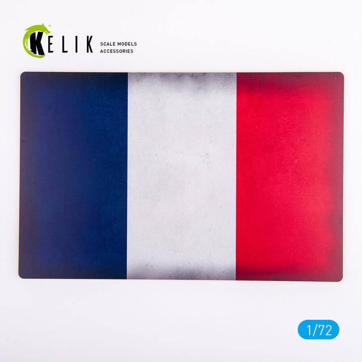 Kelik France Flag - Base - Acrylic 3 mm (280 x 180 mm) (170 g) (28 x 18 cm)