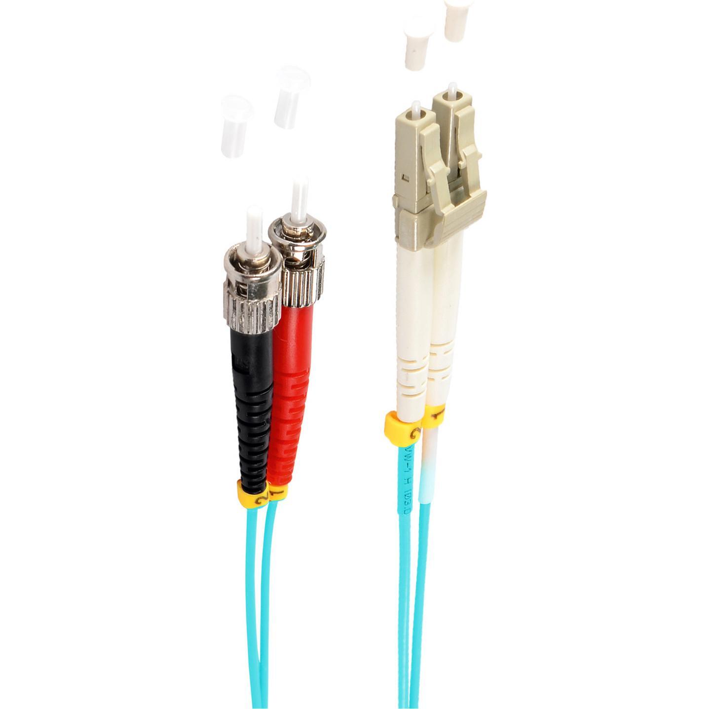 Thumbnail - Shiverpeaks -BASIC-S--Duplex Patchkabel LC/ST 50/125µ, OM3, aqua, 5,0m (S/UTP, 5 m), Netzwerkkabel