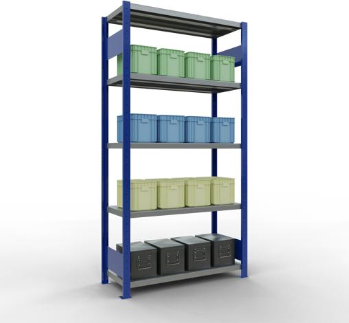 Actual product image Schulte Lagertechnik MULTIplus330 basic racking system with length ledgers