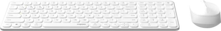 Actual product image Rapoo Kabelloses Multimodus-Deskset 9710M, QWERTZ, weiss (00228038) (DE, Wireless)