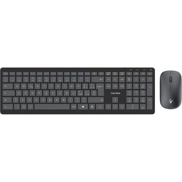 Vultech KM-851W (It, Senza Fili), Tastiera, Nero