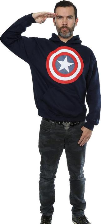 Image du produit - Sweat à capuche CAPTAIN AMERICA SHIELD - Homme (XXL)