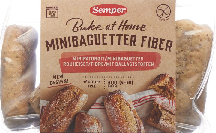Actual product image Semper Mini Baguette Fibre gluten-free (300 g)