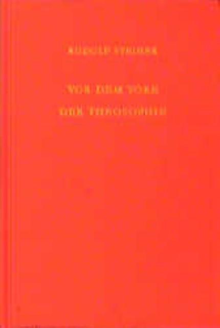 Produktbild Vor dem Tore der Theosophie (Deutsch, Rudolf Steiner, 1990)