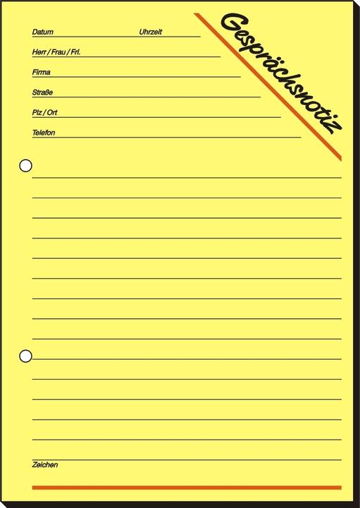 Valori nutrizionali e ingredienti Sigel Modulo per le note di conversazione Formato carta: DIN A5 Autocopiante: No (50 x)