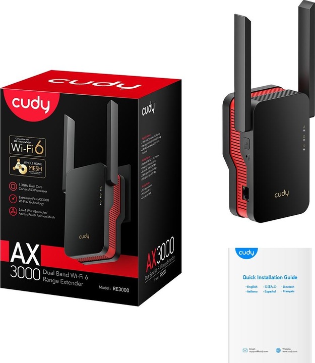 Produktbild Cudy RE3000 (2402 Mbit/s, 574 Mbit/s)