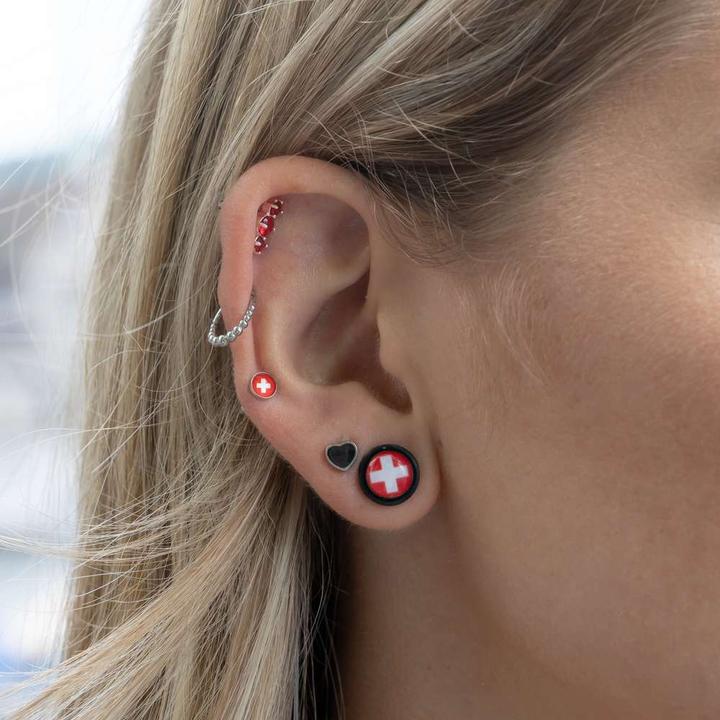 Produktbild Bijouteria Ohrpiercing (Edelstahl, Messing, Zirkonia)