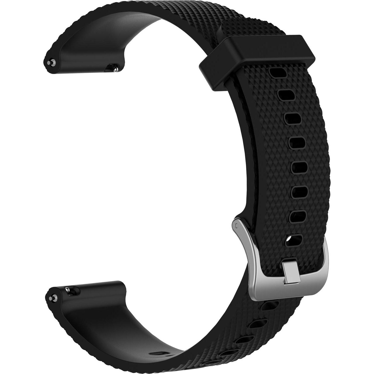 Thumbnail - Wave silikoniranneke, ÃƒÂ¤ly- ja urheilukelloille, musta (Silikon), Uhrenarmband, Schwarz