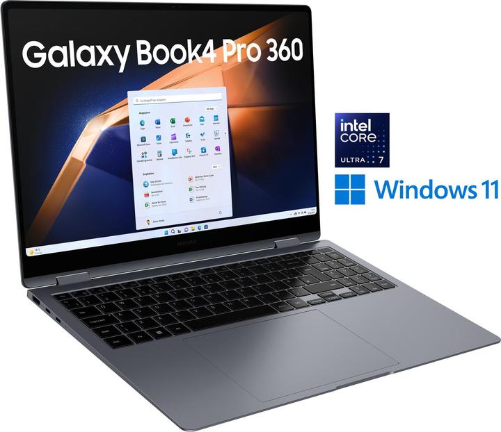 Produktbild Samsung Galaxy Book4 Pro 360 (16", 1000 GB, 16 GB, DE, Intel Core Ultra 7 155H)