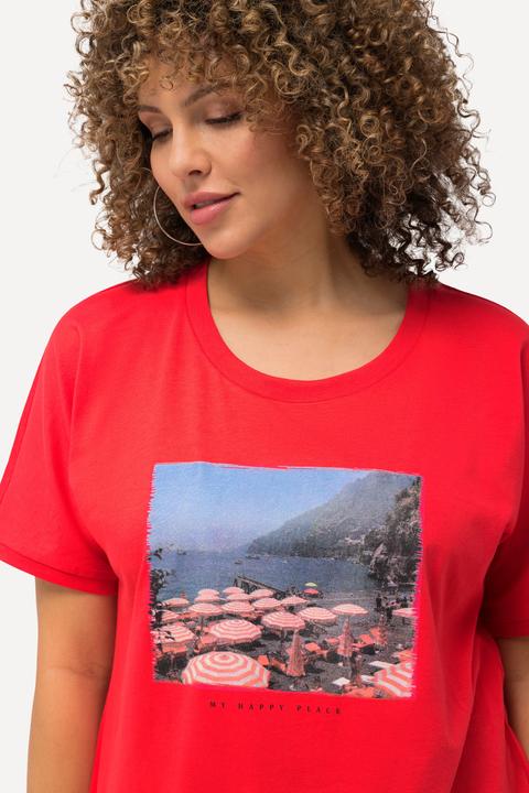 Produktbild Ulla Popken T-Shirt, Fotomotiv, Oversized, Rundhals, Halbarm (56)