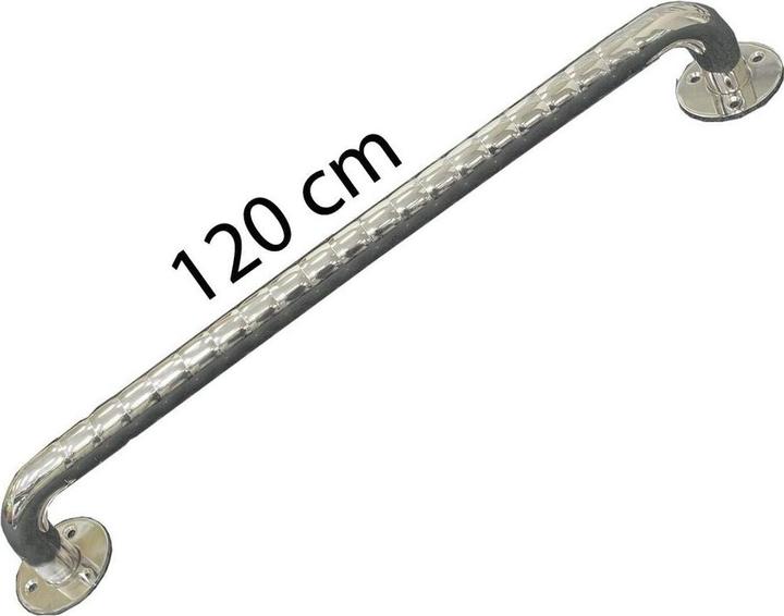 Image du produit Sundo Main courante ondulée en acier inoxydable pour salle de bain 120 cm