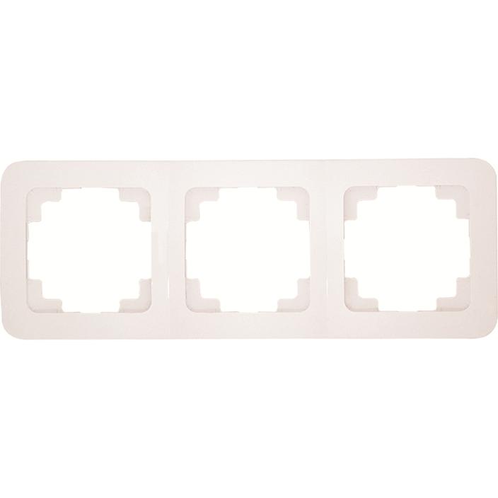 Makel, Programma di commutazione degli accessori, Lilium Natural 3-fach Rahmen horizontal weiss