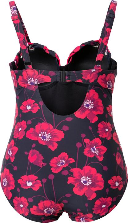 Image du produit Ulla Popken Maillot de bain à armatures et bonnets souple, imprimé floral, matière recyclée (58)
