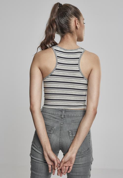 Immagine prodotto Urban Classics Top a strisce a coste per donna (L)