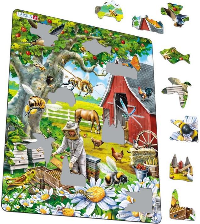 Larsen Puzzle - Bienenzucht (53 Teile)