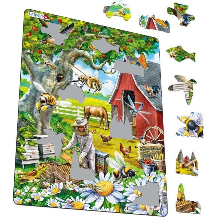 Larsen Puzzle - Bienenzucht (53 Teile)