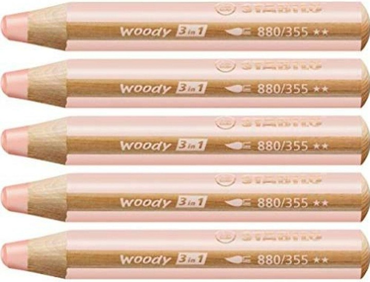 Actual product image STABILO woody 3 in 1 coloured pencil (Apricot, 1 x)