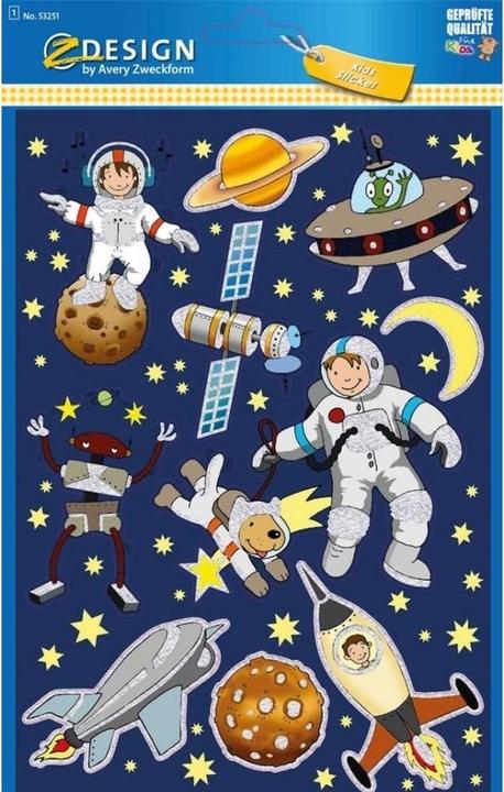 Produktbild Z-Design Grosser Glitzeraufkleber (10 Sticker)