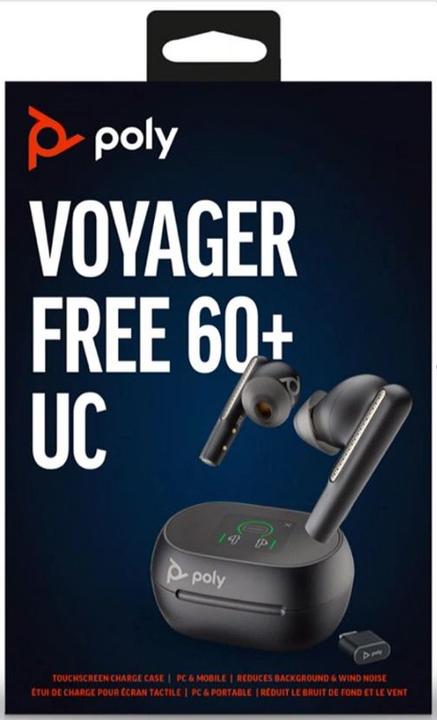 Produktbild Poly Voyager Free 60+ UC Carbon Black Earbuds (Kabellos, USB-C)