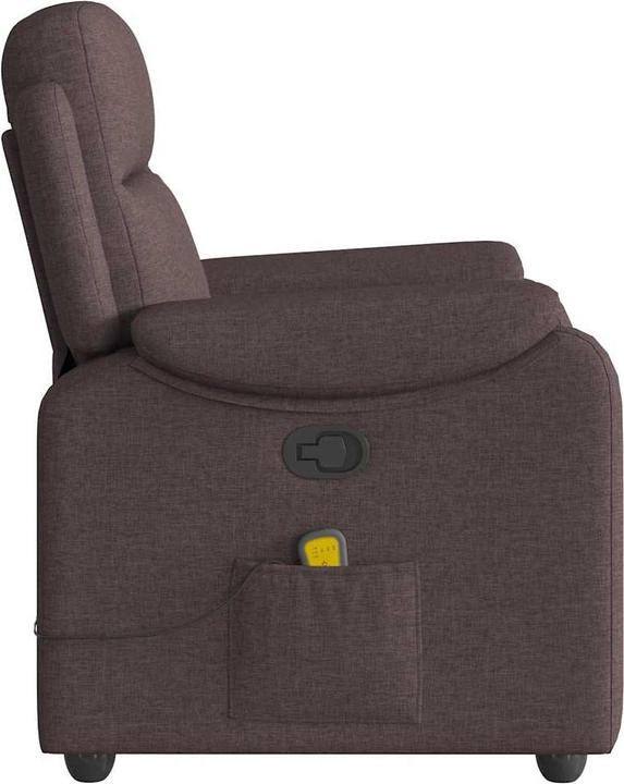 Produktbild VidaXL Massagesessel Dunkelbraun Stoff Massage TV-Sessel
