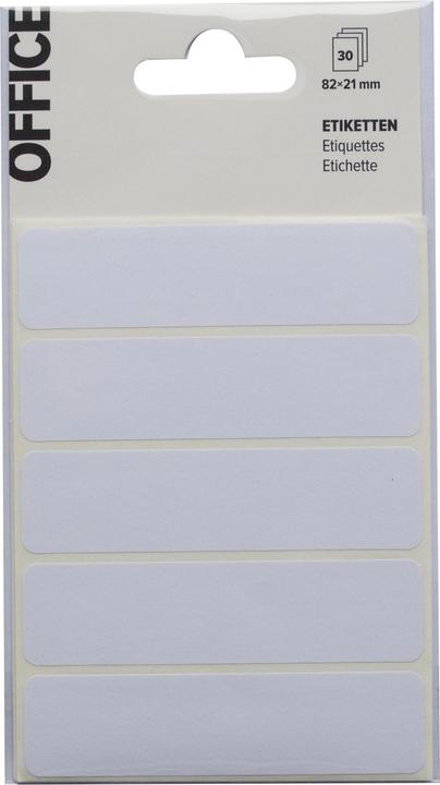 Actual product image Office Labels white 82x21mm